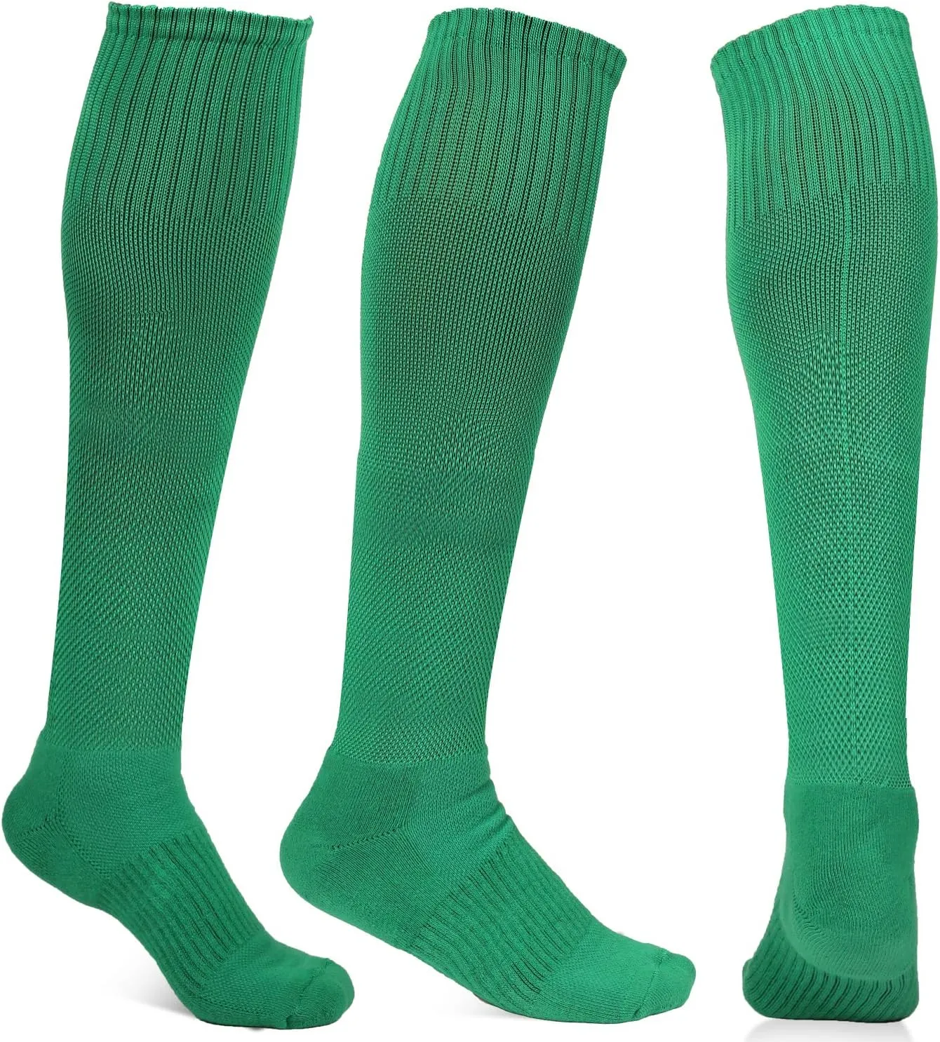Athletic Over the Calf Compression Crew Socks for Mens and Boys - Black/Red/White/Yellow/Green