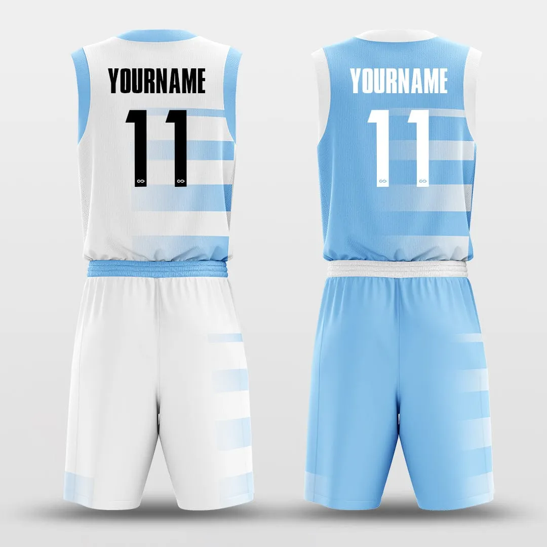 Blue Lake - Customized Reversible Basketball Jersey Set