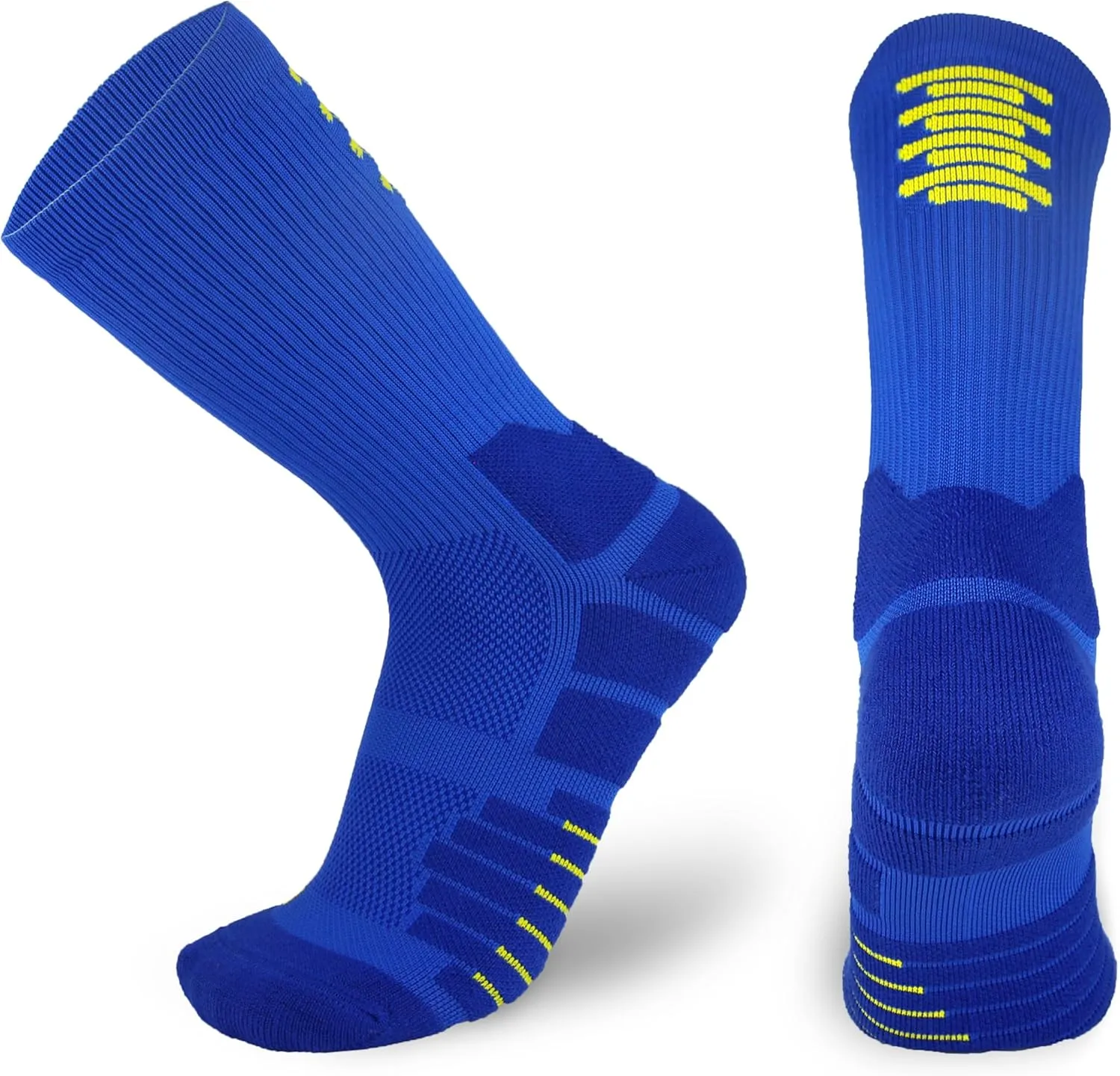 Elite Basketball Socks, Cushion Crew Athletic Sport Compression Socks for Men Women Youth