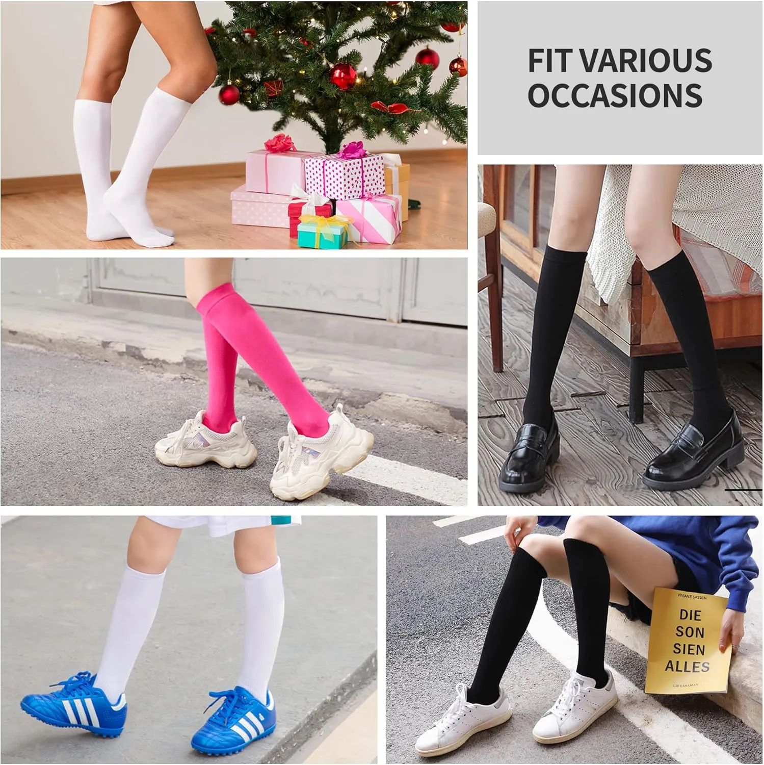 GRAPMKTG 3 Pack Softball Soccer Socks Baseball Football Socks for Youth Men and Women