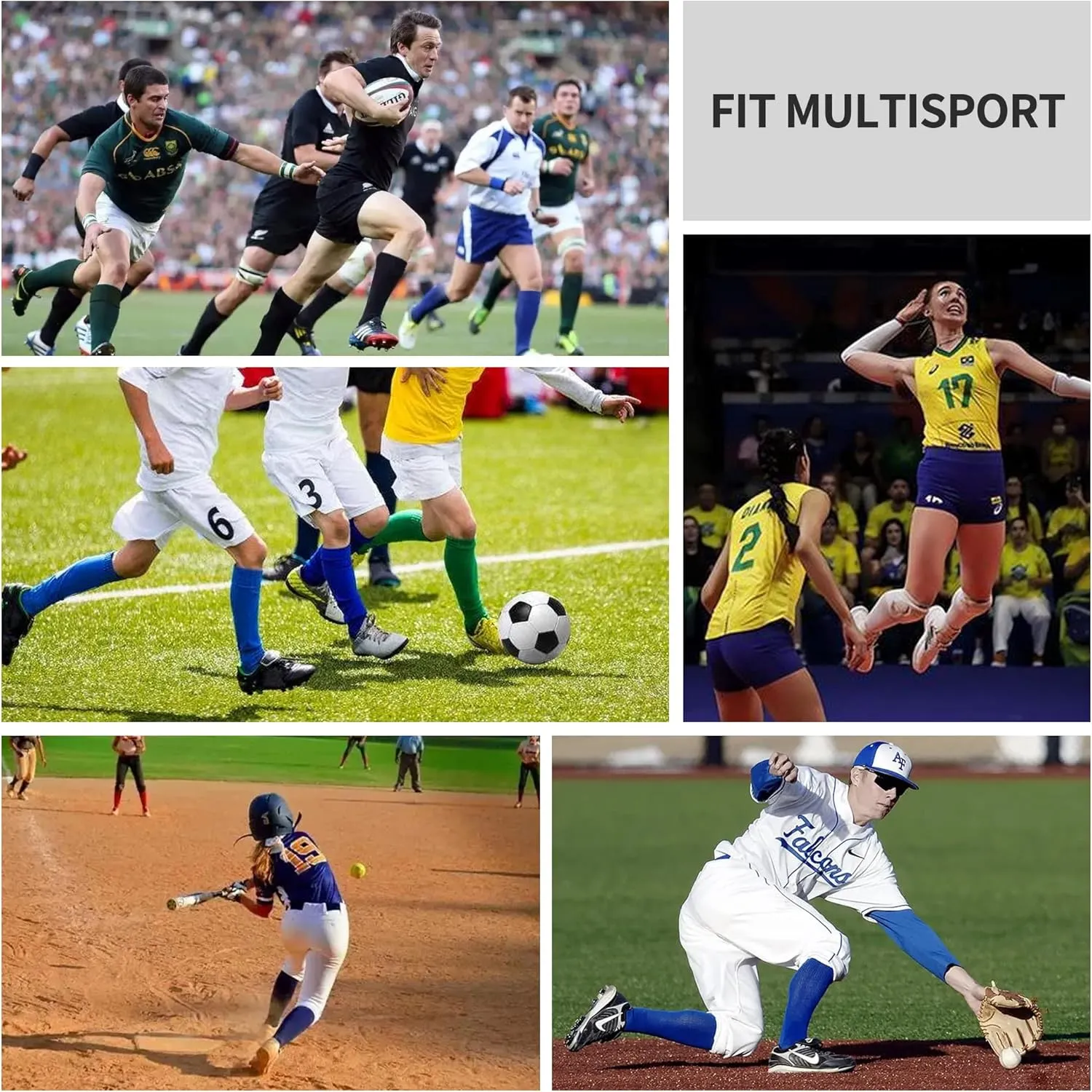 GRAPMKTG 3 Pack Softball Soccer Socks Baseball Football Socks for Youth Men and Women