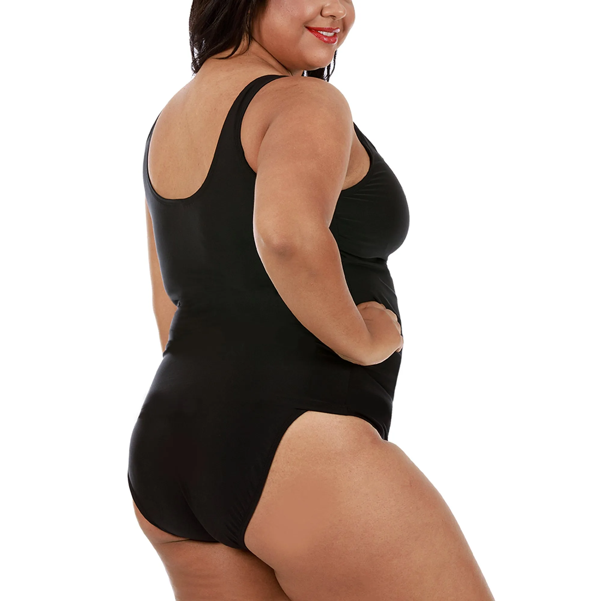 InstantFigure Plus Size Swimwear Hipster Bottoms 13216BC
