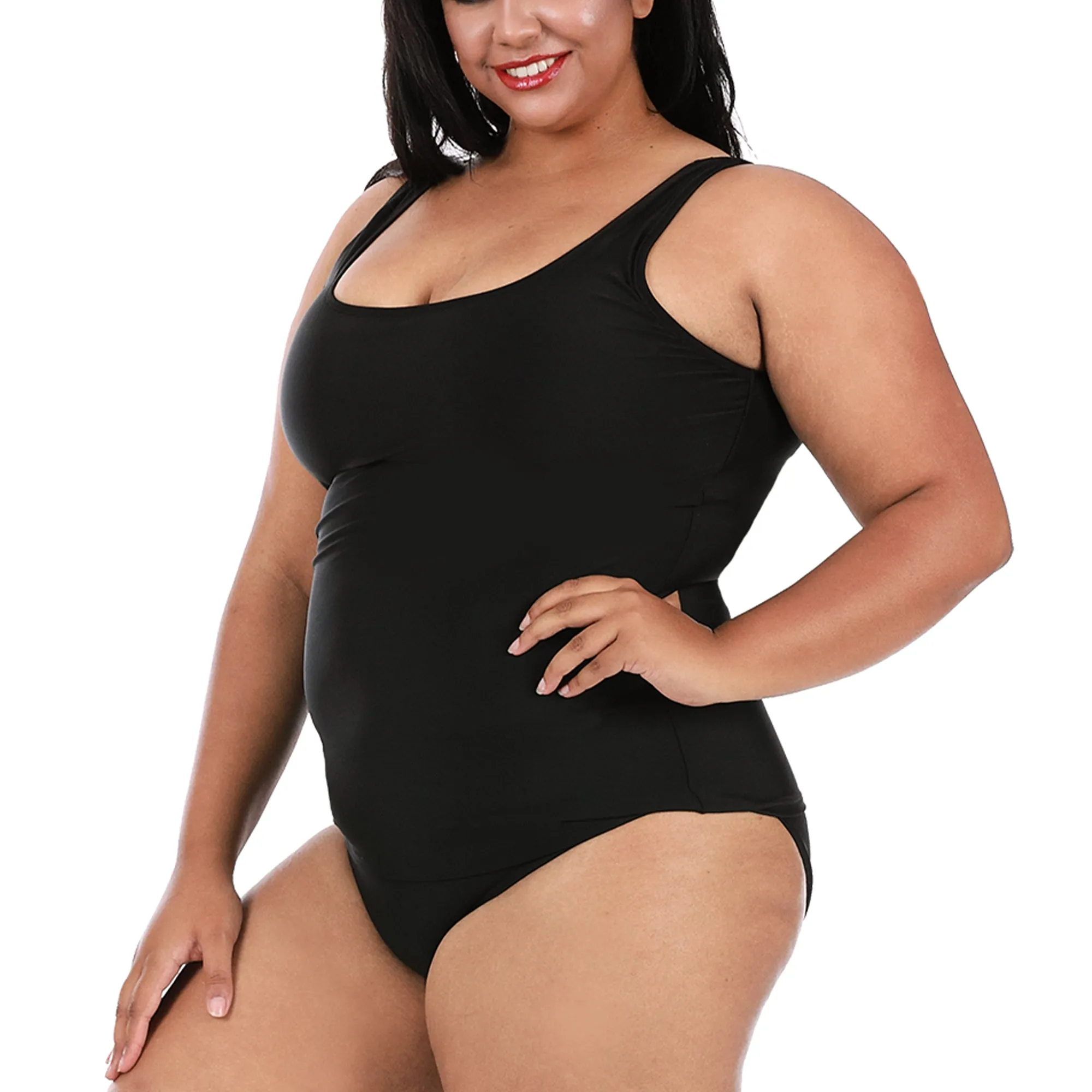 InstantFigure Plus Size Swimwear Hipster Bottoms 13216BC