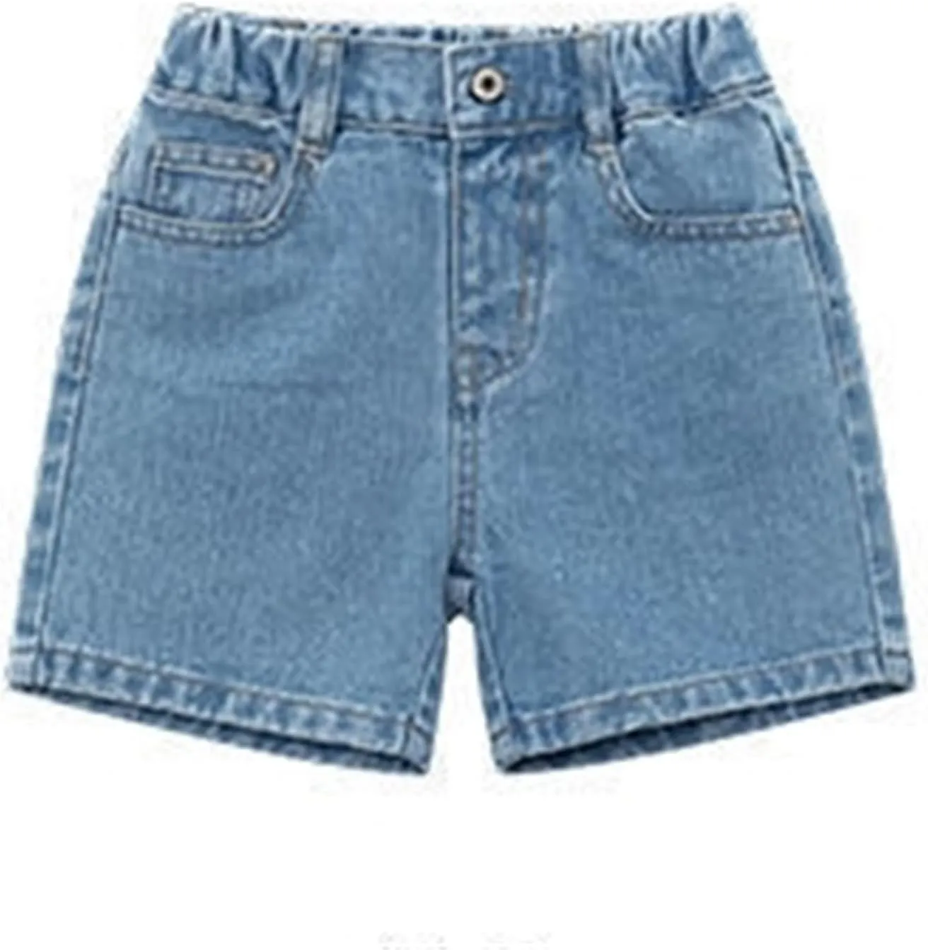 Little Boys 2025 Summer Denim Shorts Elastic Waistband Casual Short Pants Toddler Trendy School Clothes with Pocket