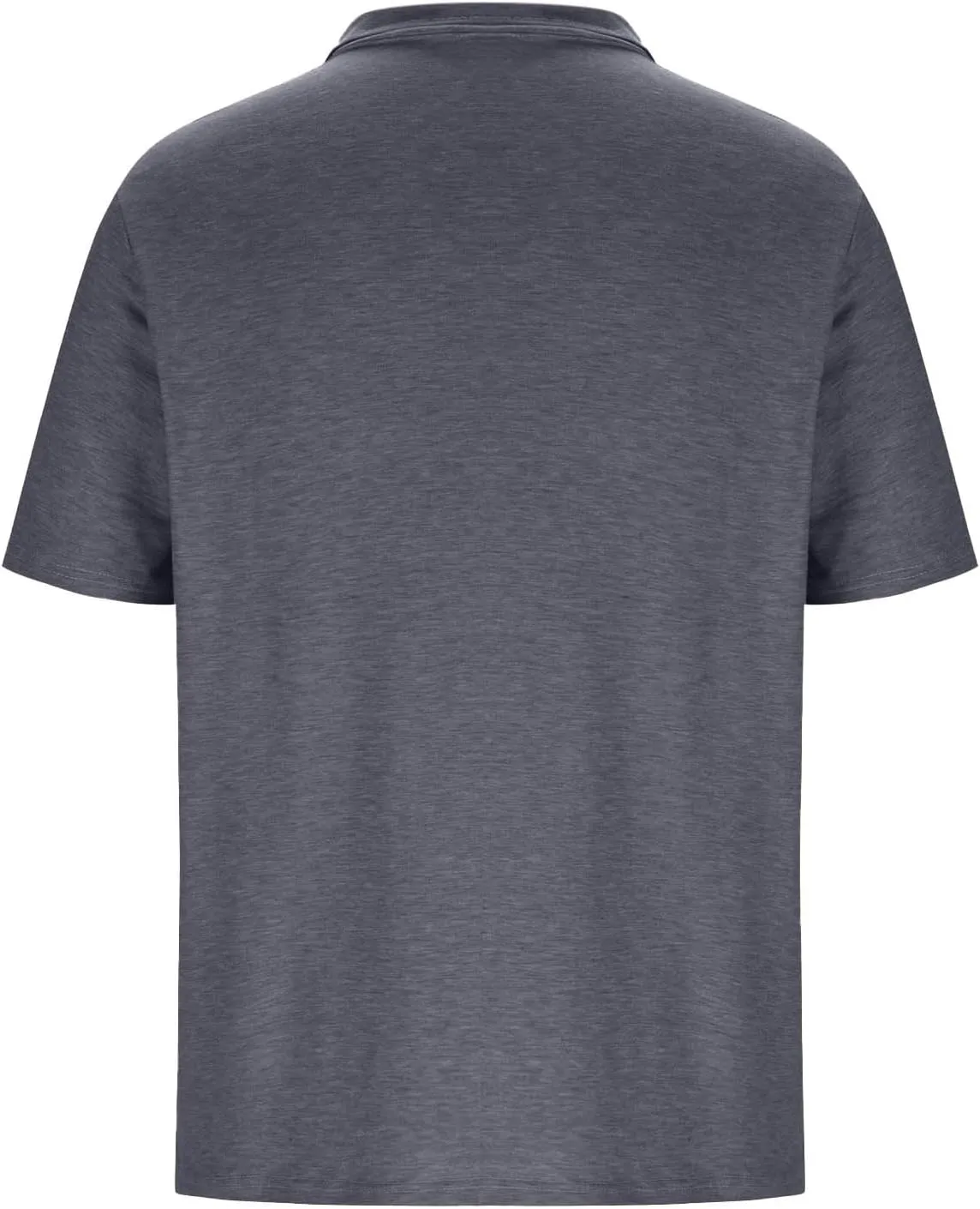 Mens Summer Shirts Casual Short Sleeve Performance Golf T-Shirt Basic 3 Button Up Collared Tee Tops with Pocket