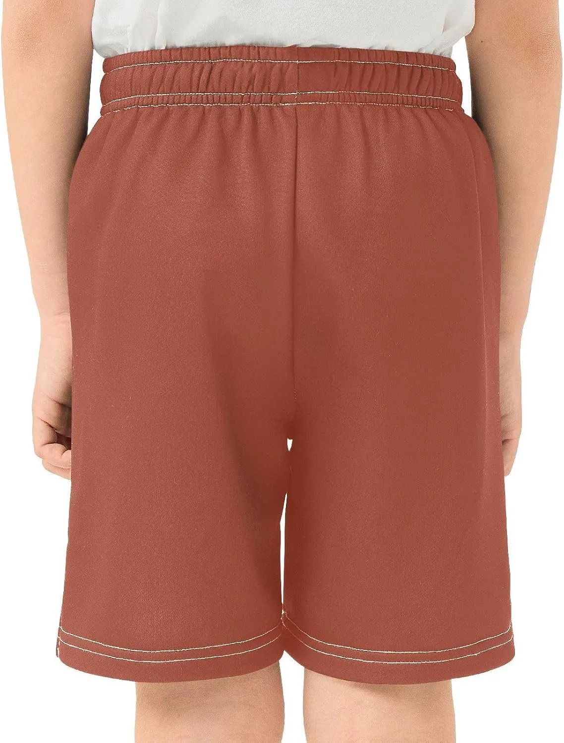 Solid Color Boys Athletic Shorts Lightweight Kids Active Basketball Shorts with Pockets