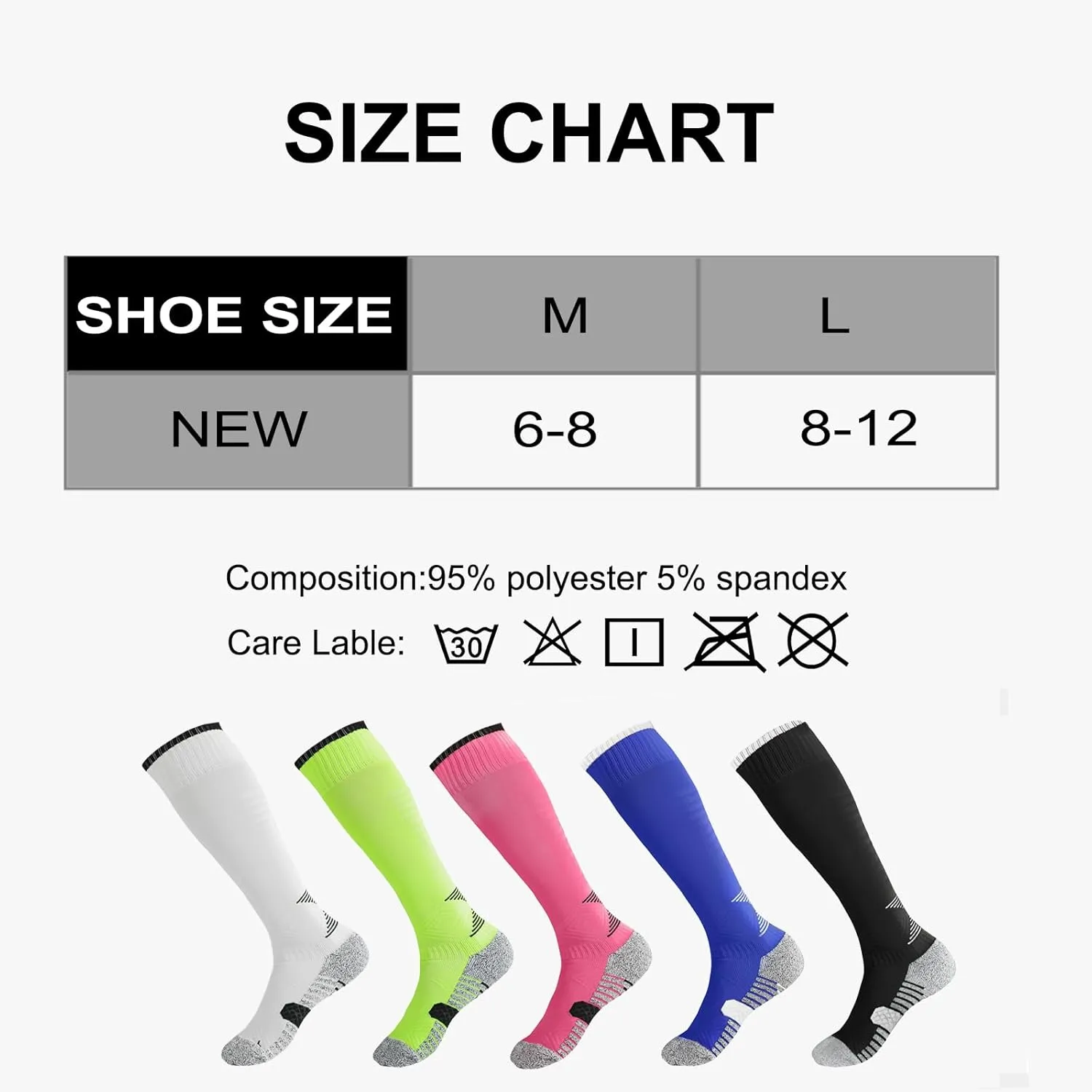 YAGAXI Men's Baseball Soccer Softball Knee-High Socks - 2 Pairs Compression Multi-sport Tube Athletic Socks for Youth & Adult